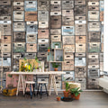 Industriel Urban Farm L.A., Vintage Mural Wallpaper - room preview 05
