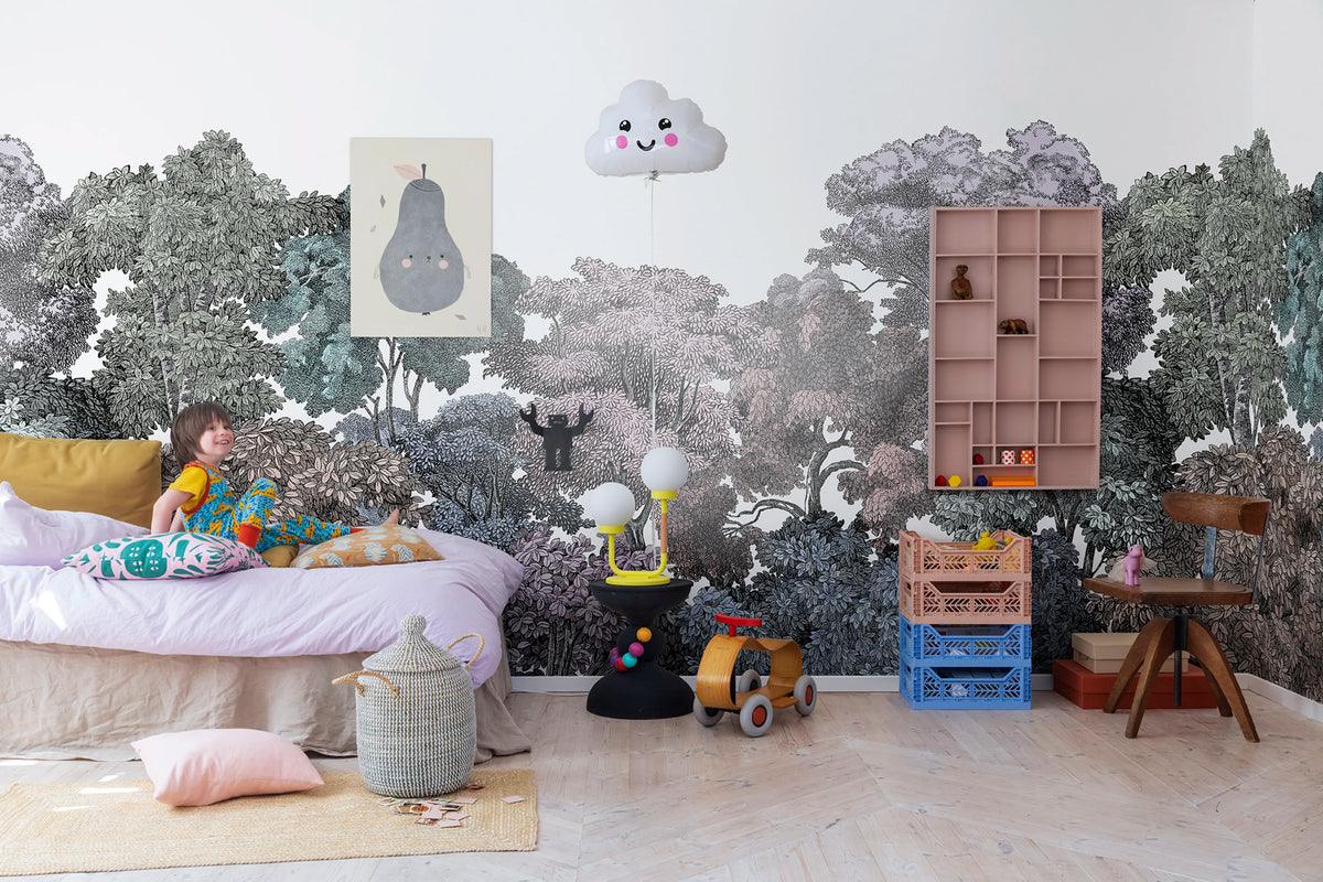 Bellewood, Rainbow Mural Wallpaper - room preview 05