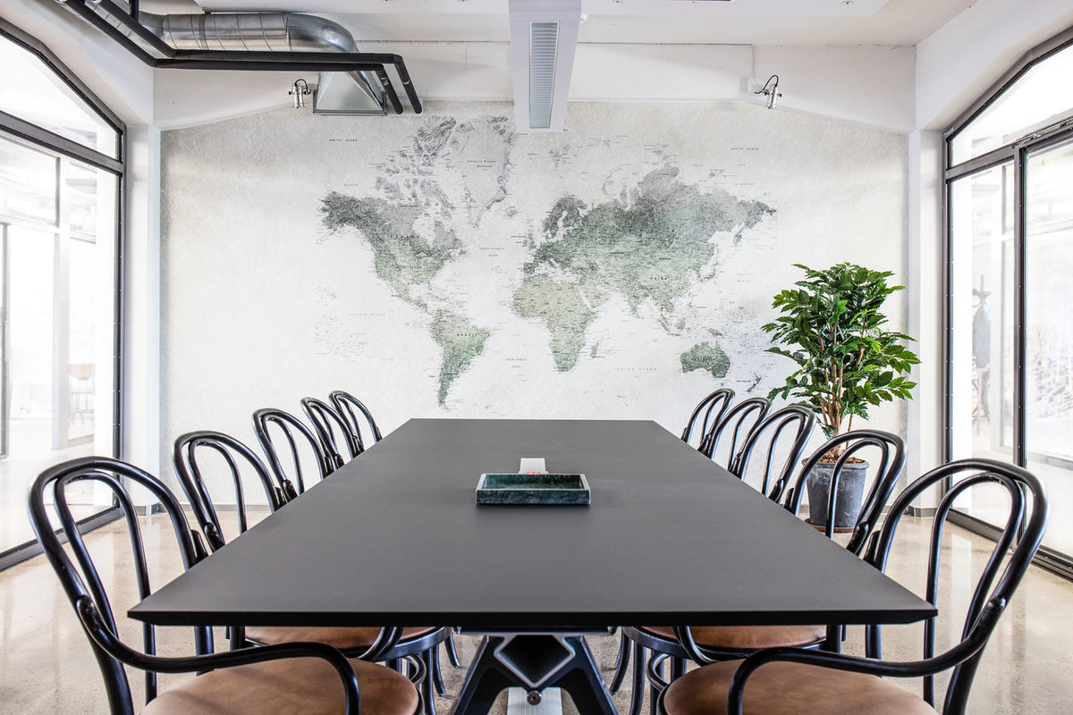 School Atlas Mural Wallpaper - room preview 05