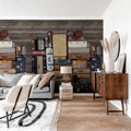 Stacked Suitcases, Heap Mural Wallpaper - room preview 05
