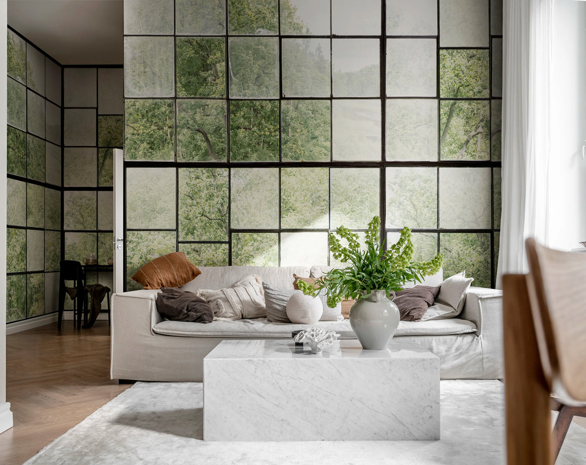 Factory Window Mural Wallpaper - room preview 05
