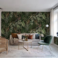 Mischievous Monkeys, Lush Mural Wallpaper - room preview 05