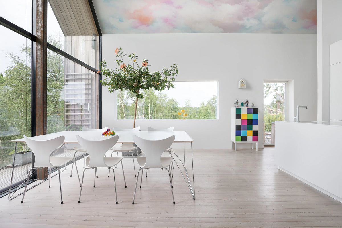 Coral Clouds Mural Wallpaper - room preview 05