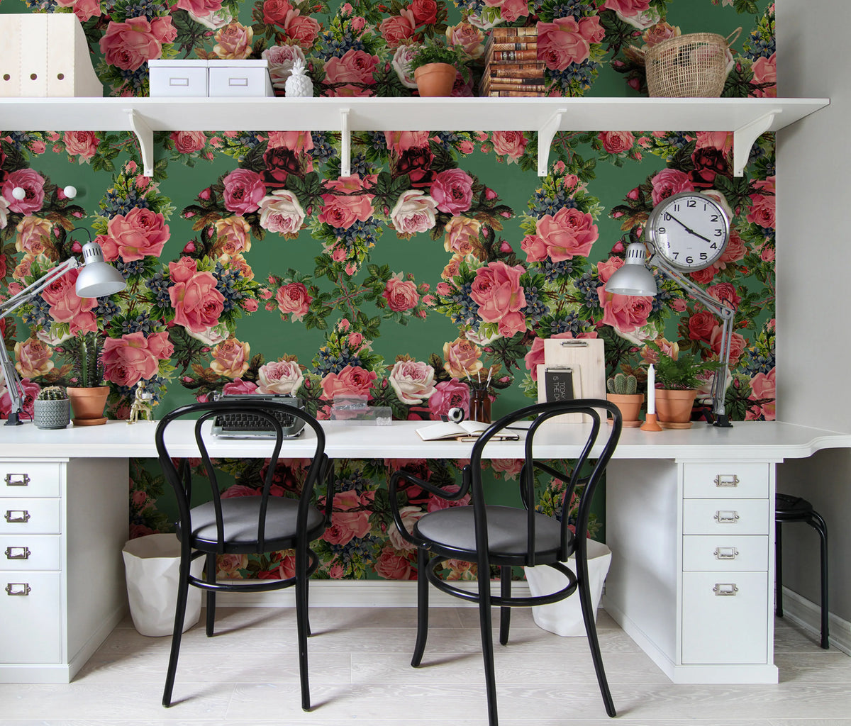Floral Frida, Garden Mural Wallpaper - room preview 05