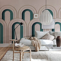 Arch Deco Mural Wallpaper - room preview 05