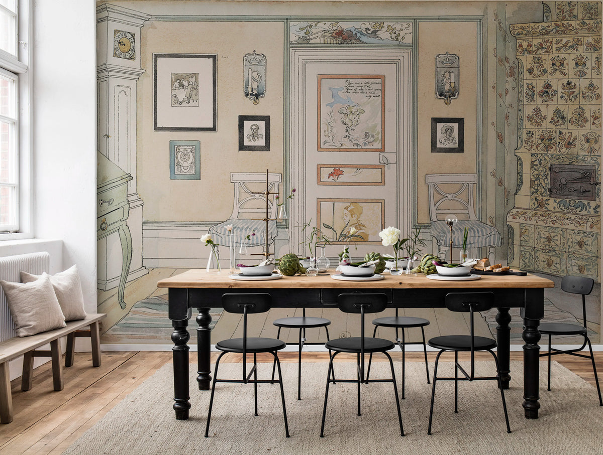 Hemma Mural Wallpaper - room preview 05