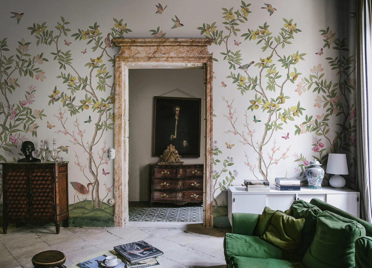Chinoiserie Chic Mural Wallpaper - room preview 05
