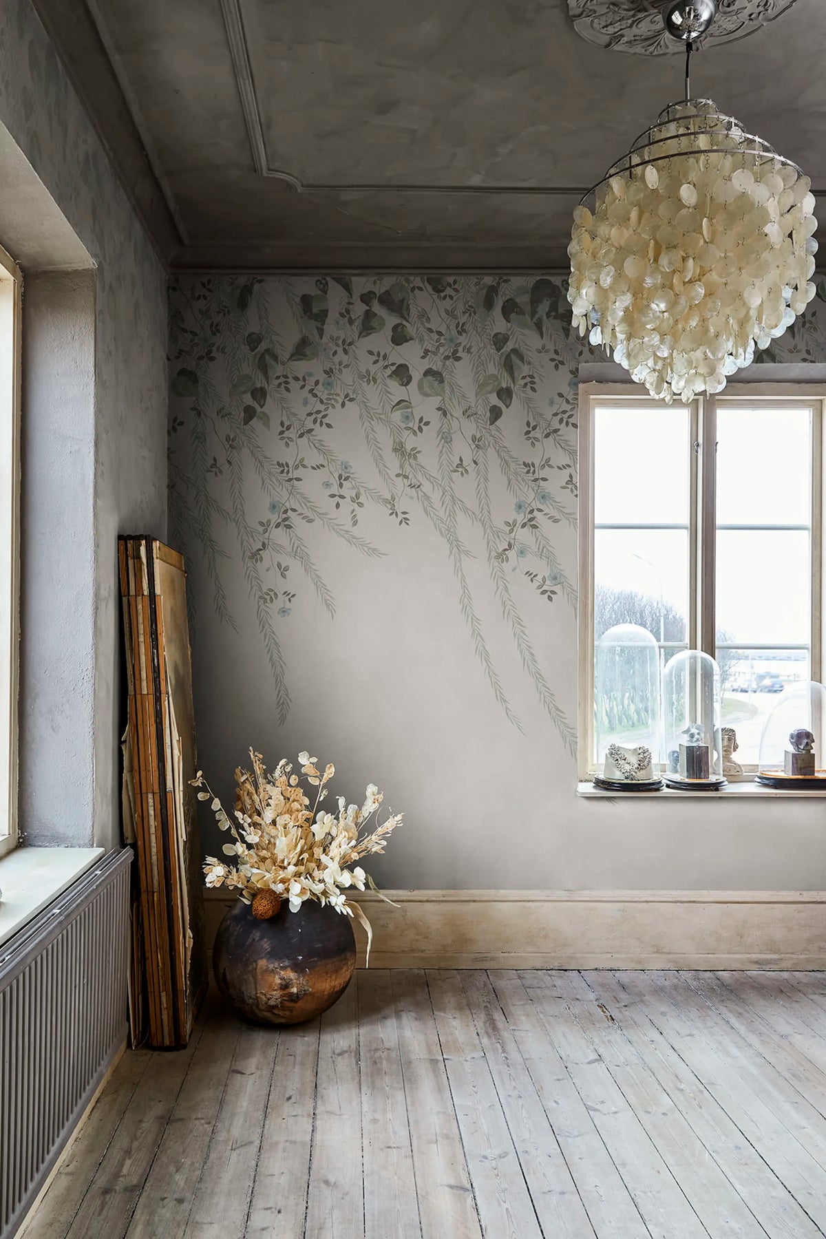 Lush Foliage, Sage Tint Mural Wallpaper - room preview 05