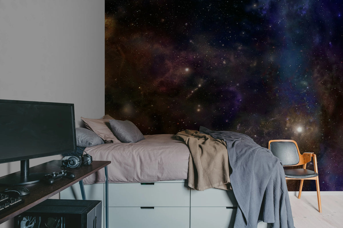 Star Galaxy Mural Wallpaper - room preview 05