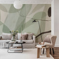 Asana, Green Mural Wallpaper - room preview 05