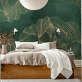 Opulence, Jade Mural Wallpaper - room preview 05