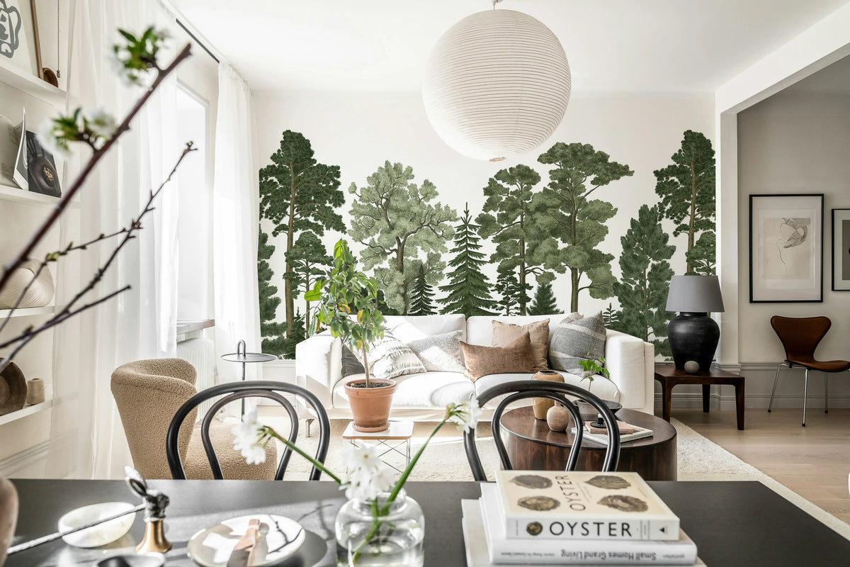 Scandinavian Bellewood Mural Wallpaper - room preview 05