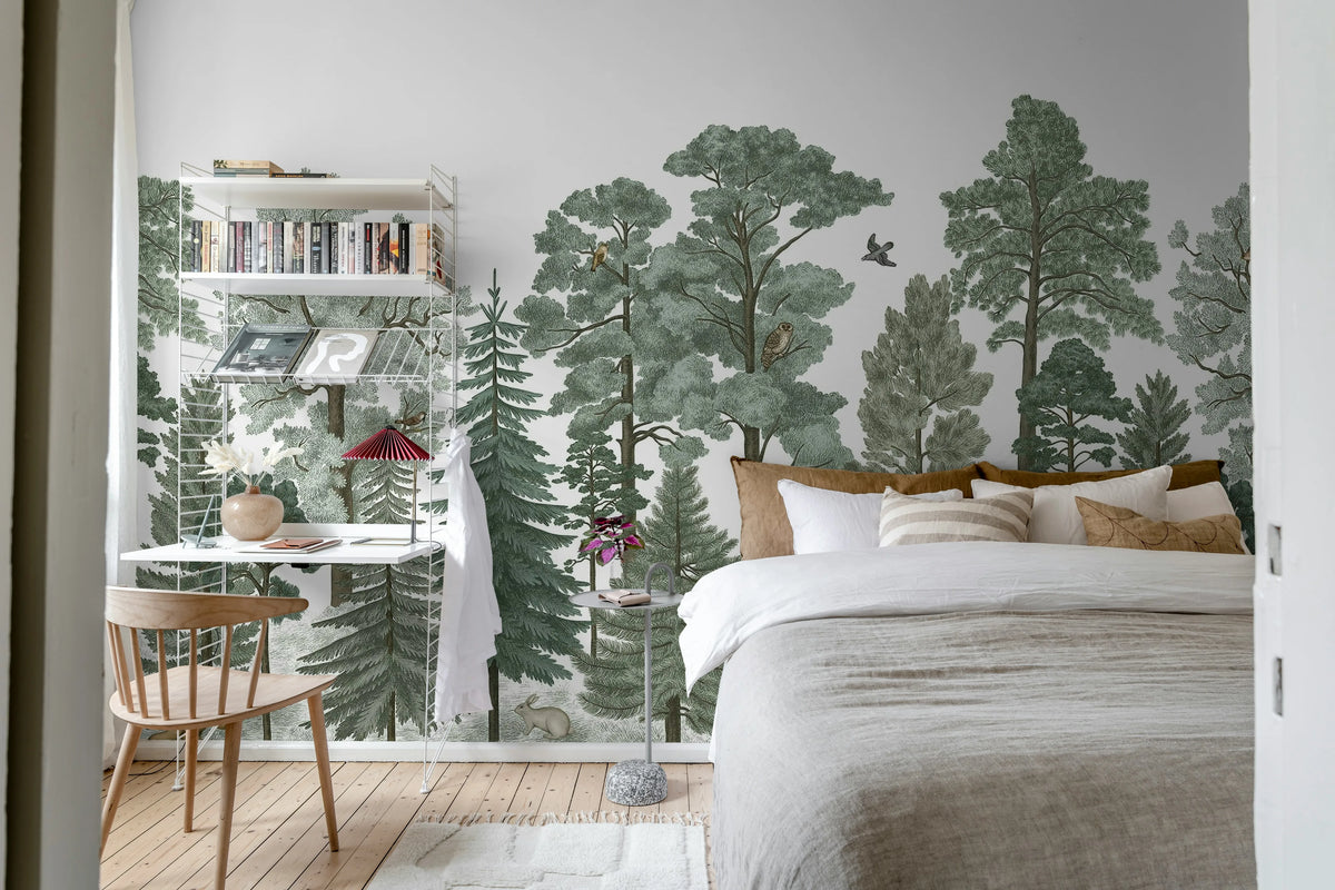 Scandinavian Bellewood, Animal Mural Wallpaper - room preview 05