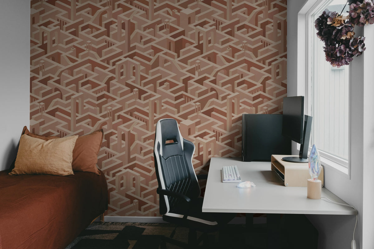 Metropolis, Maze Mural Wallpaper - room preview 05