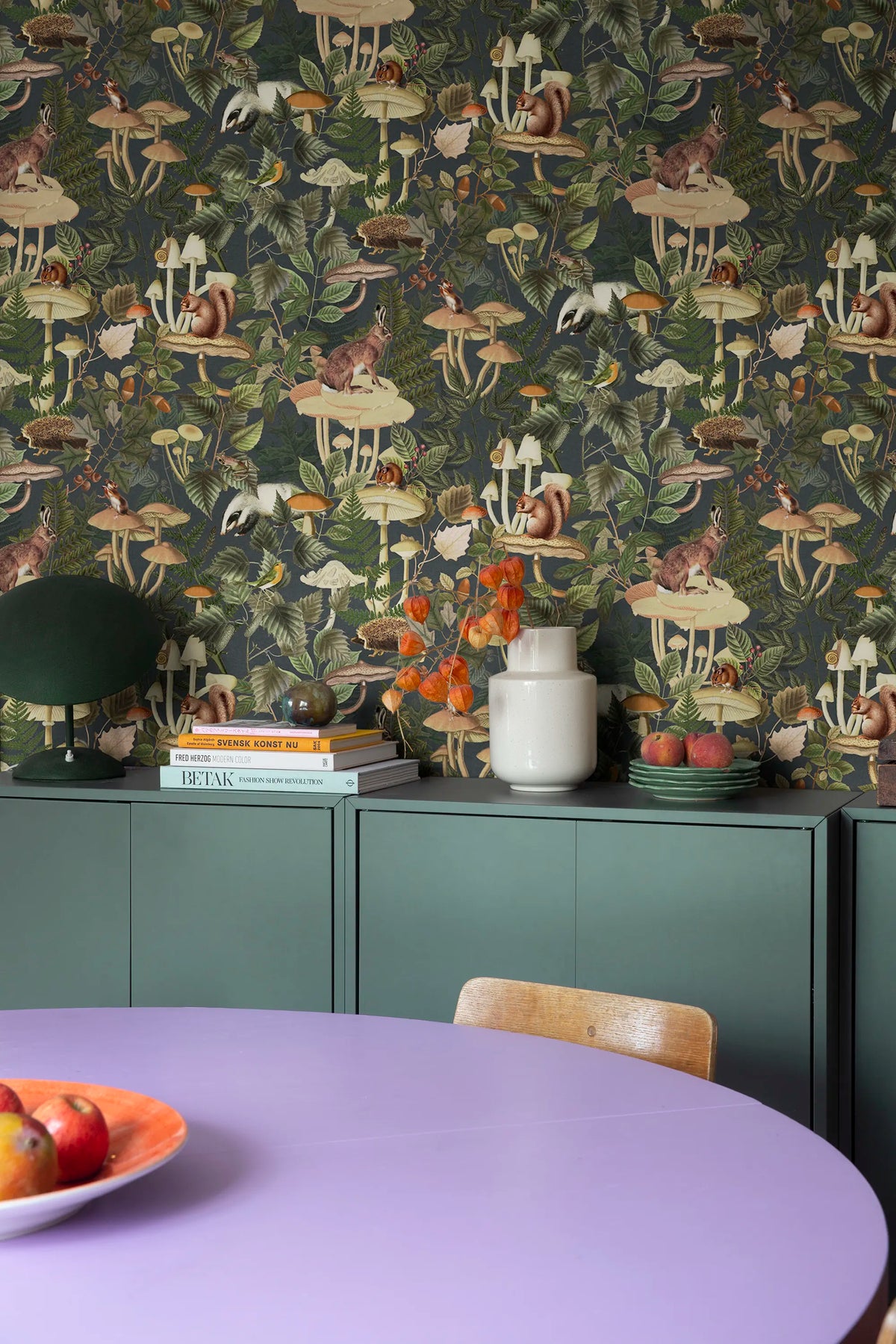 Wildlife Creek, Forest Green Mural Wallpaper - room preview 05