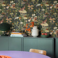 Wildlife Creek, Forest Green Mural Wallpaper - room preview 05