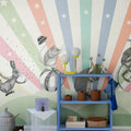 Circus, Rainbow Mural Wallpaper - room preview 05