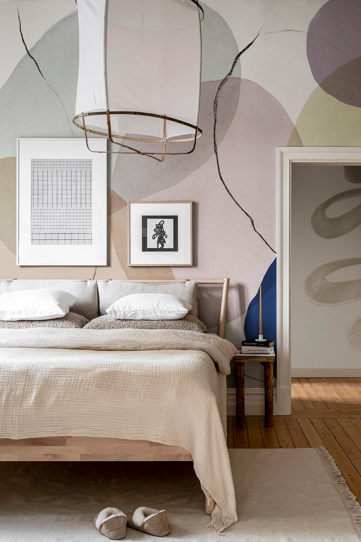 Floating, Playful Mural Wallpaper - room preview 05