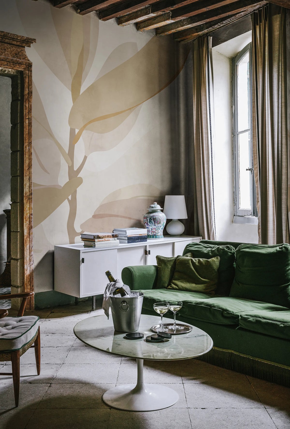Ruby, Amber Mural Wallpaper - room preview 05