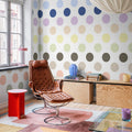 Big Dots, Pastel Mural Wallpaper - room preview 05