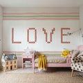 Love Cross Stitch Mural Wallpaper - room preview 06