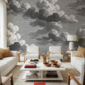 Intaglio Clouds, Storm Mural Wallpaper - room preview 06