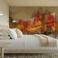 Autumn River Reflection Mural Wallpaper - room preview 06