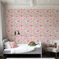 Flowers of the Cactus Pink Mural Wallpaper - room preview 06