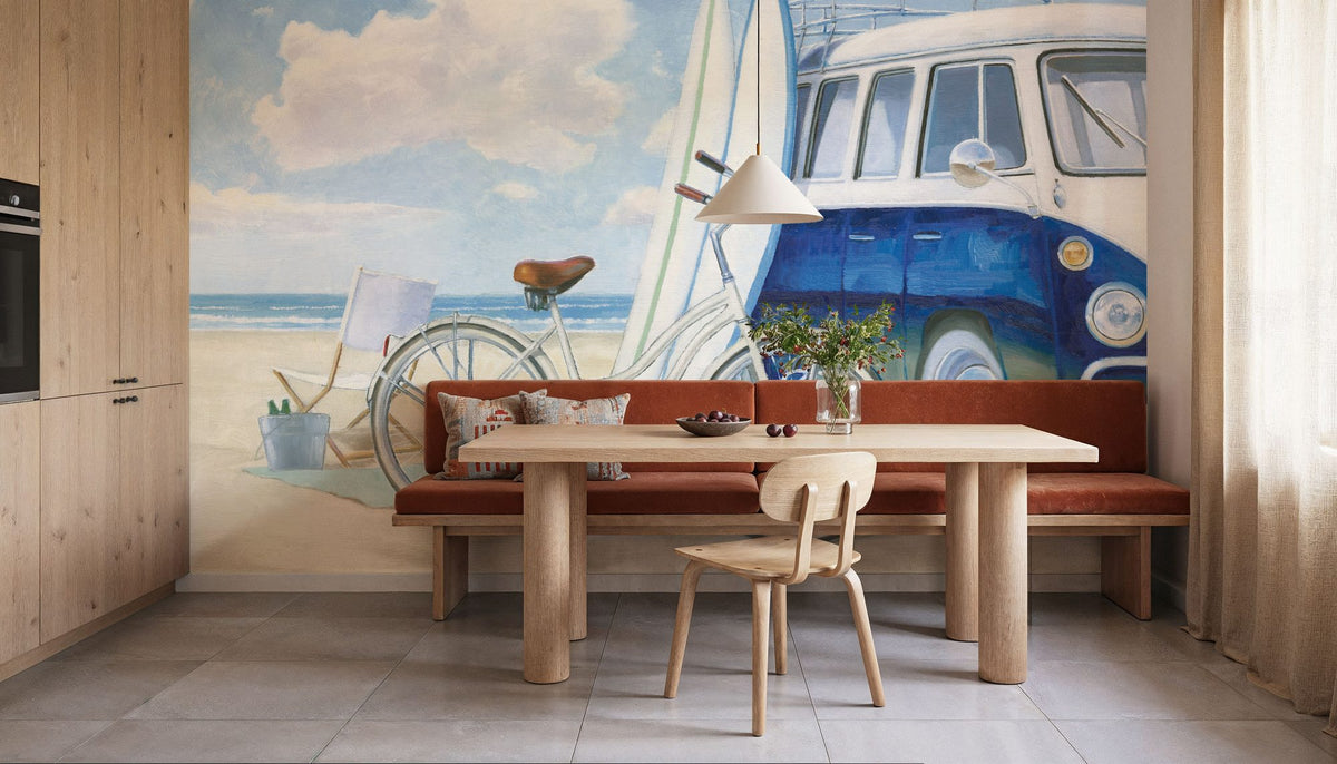 Beach Time Baskets Mural Wallpaper - room preview 06