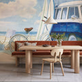 Beach Time Baskets Mural Wallpaper - room preview 06