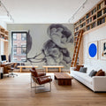 Subtle Rose Mural Wallpaper - room preview 06