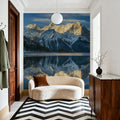 Kananaskis Lake Reflection Mural Wallpaper - room preview 06