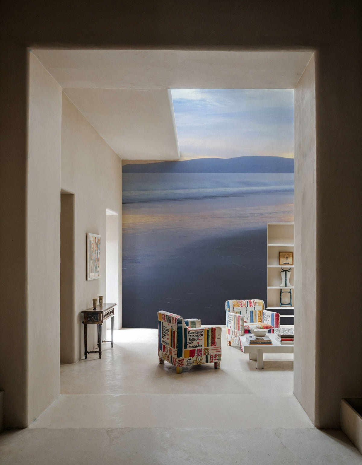 Pastel Shore Reflections Mural Wallpaper - room preview 06