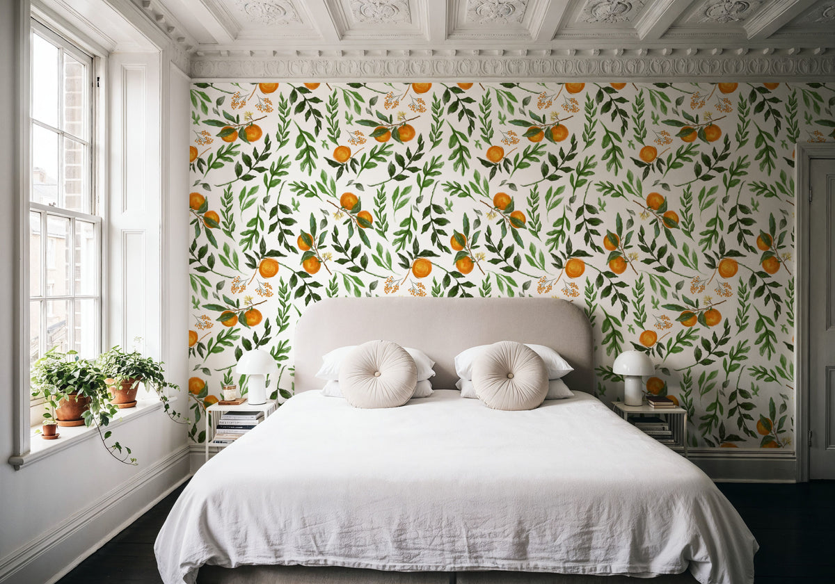 I See Oranges Mural Wallpaper - room preview 06