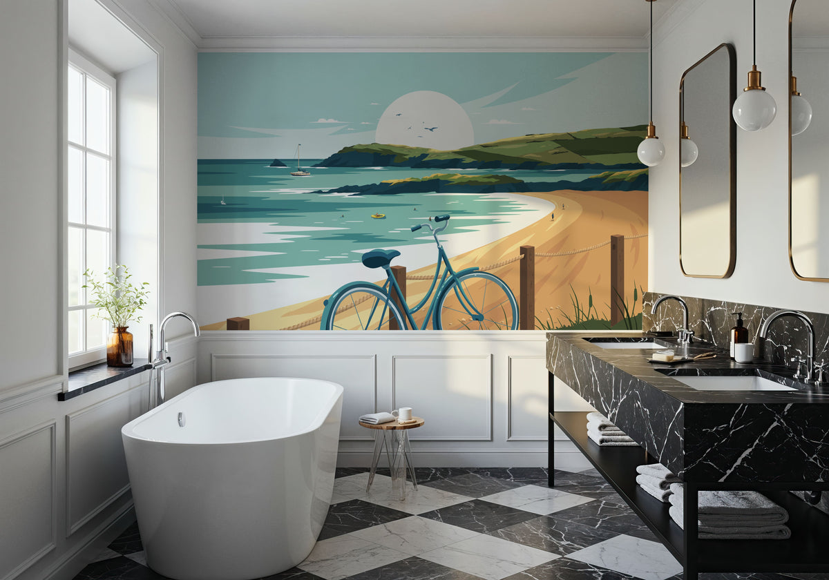 Travel Cornwall Mural Wallpaper - room preview 06
