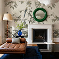 Bird Harmony, Muted Mural Wallpaper - room preview 06