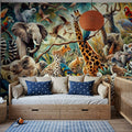 Jungle Symphony Mural Wallpaper - room preview 06