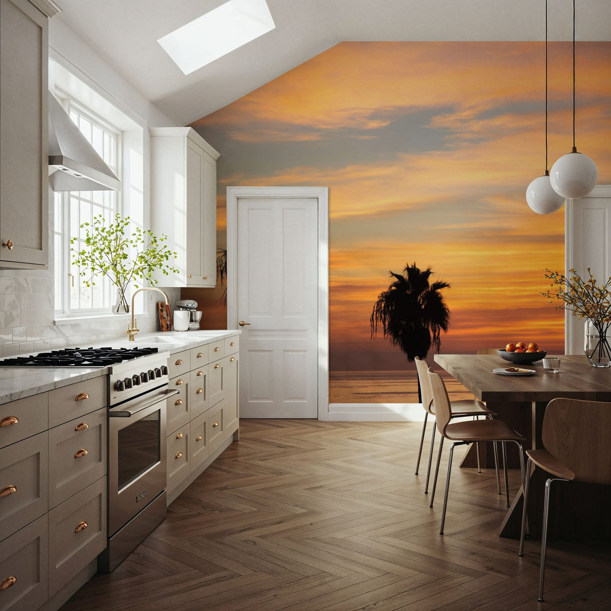 Sunset Palms III Mural Wallpaper - room preview 06