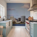 Boston Harbor Twilight Panorama II Mural Wallpaper - room preview 06