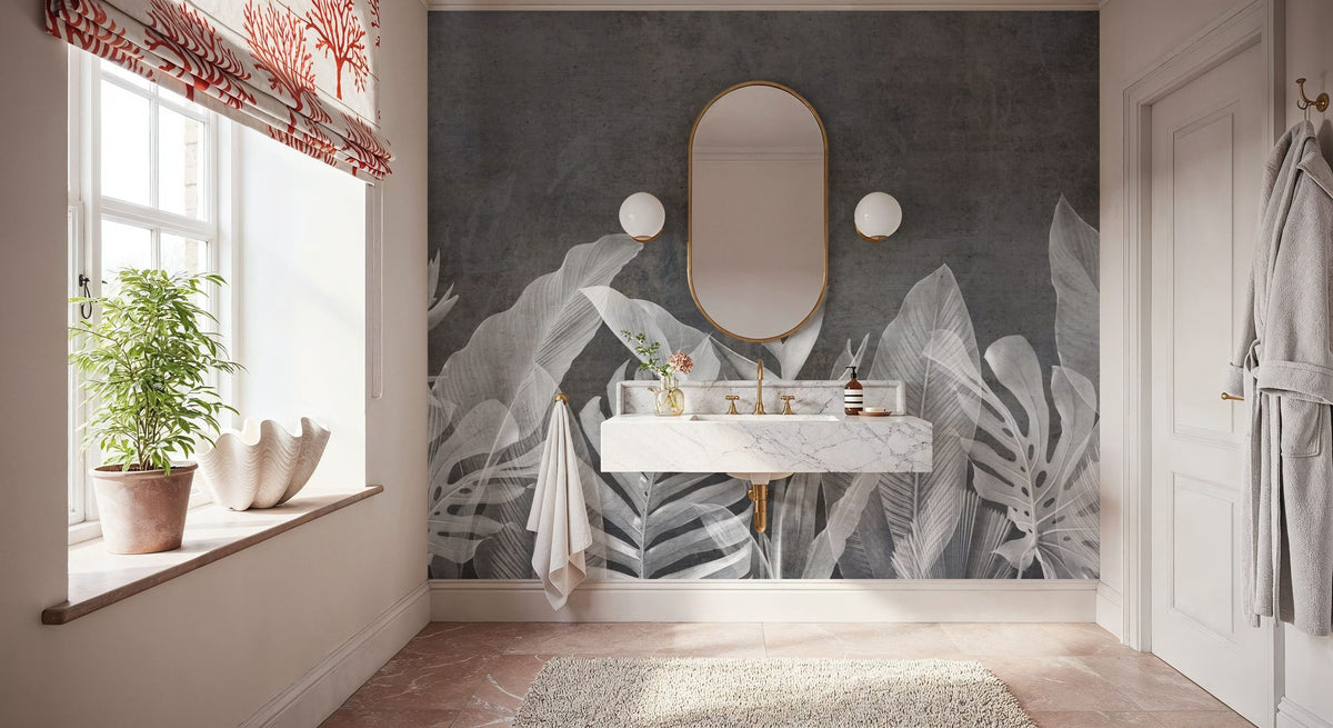 Whisper Leaf Mural Wallpaper - room preview 06