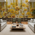 Yellow Field Mural Wallpaper - room preview 06