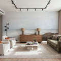 Misty Shore on the Rocks Mural Wallpaper - room preview 06