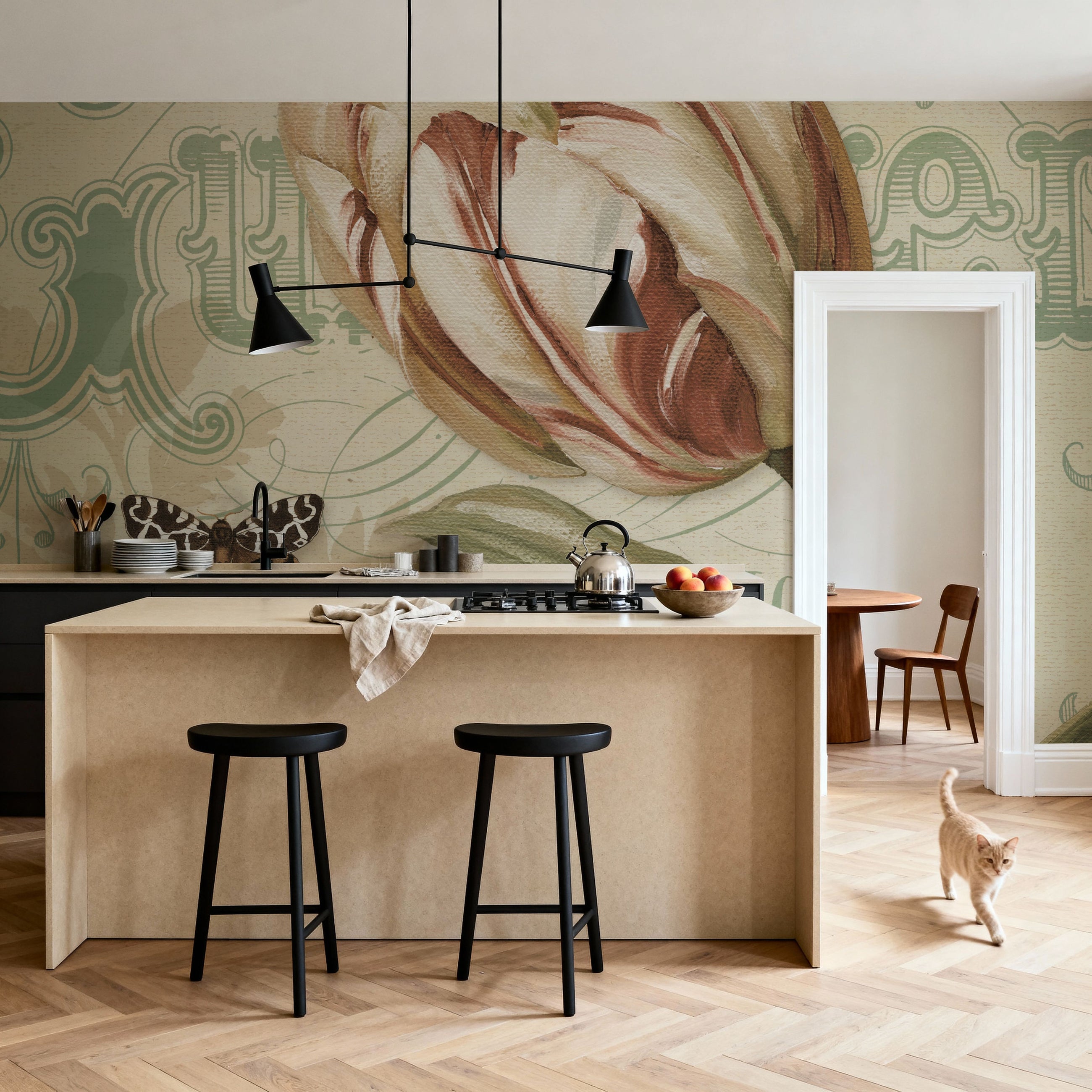 Mothers Treasure V Vintage Square Mural Wallpaper