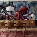 The Octopus Beast II Mural Wallpaper - room preview 06