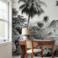 Tropical Riverbank Mural Wallpaper - room preview 06