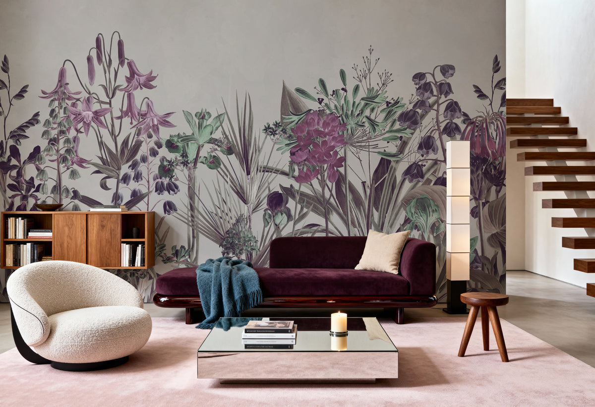 Field of Dreams Purple Mural Wallpaper - room preview 06
