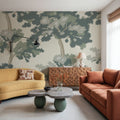 Camouflage Trees Mural Wallpaper - room preview 06
