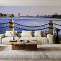 Urban Waterfront Serenity Mural Wallpaper - room preview 06