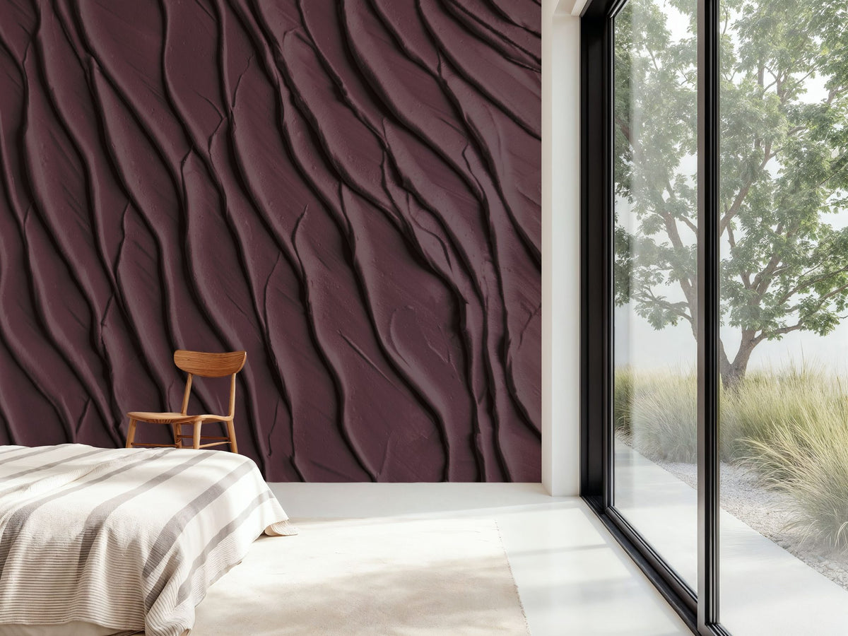 Zen Beach Dark Mural Wallpaper - room preview 06