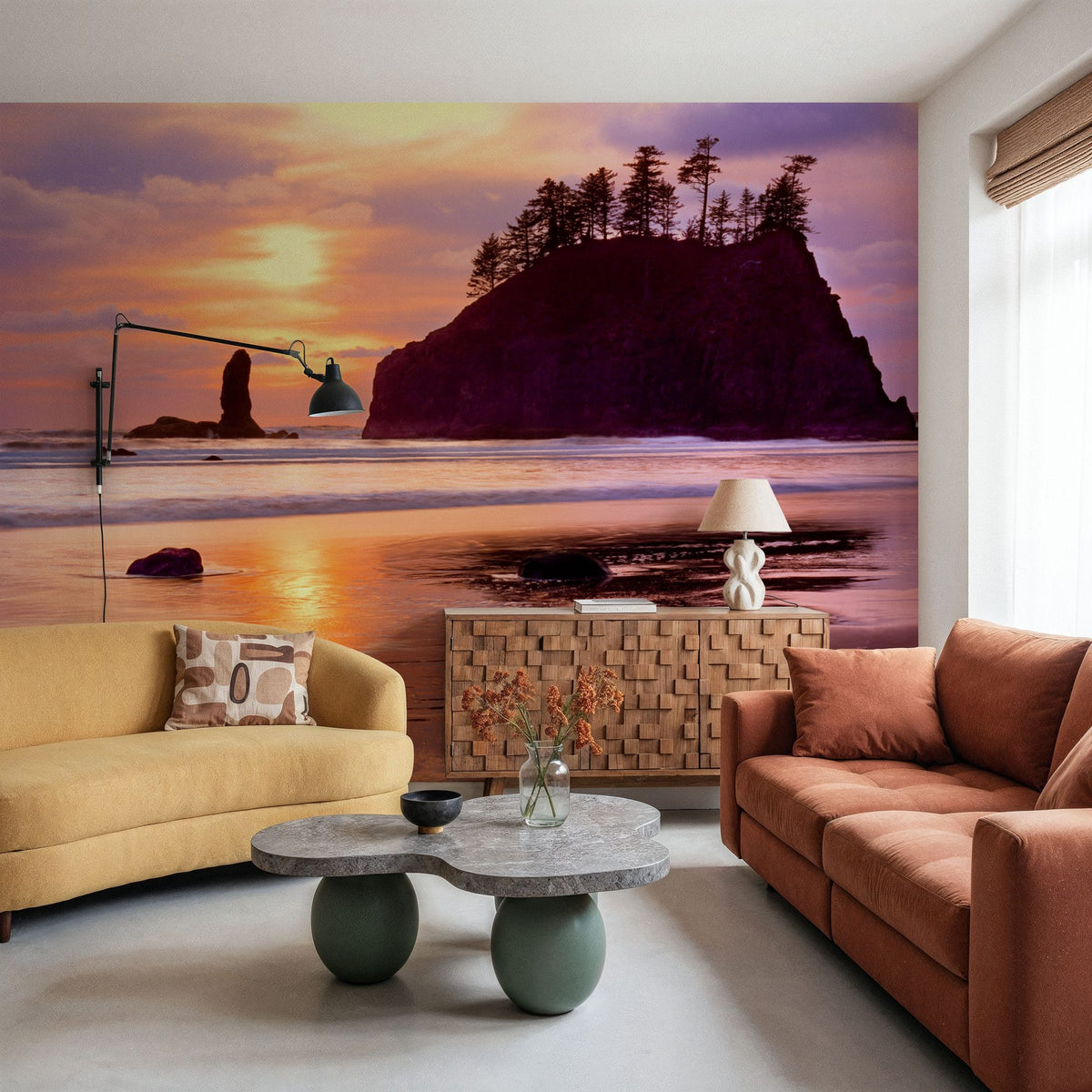 Second Beach Mural Wallpaper - room preview 06